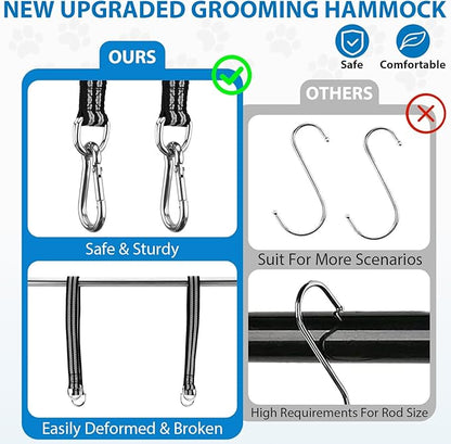 Pet Grooming Hammock Harness for Large Giant Dogs Nail Trimming XXL, Dog Sling for Cutting Nails, Dog Hanging Holder Hanger with Nail Clippers, Nail File, Scissors