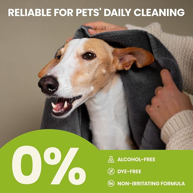 Pet Wipes for Dogs & Cats, Hypoallergenic Dog Eye Wipes Cleaner, Natural Cleaning Grooming Pet Wipes Gently Remove Stain (Ear Wipes 150 PCS, Aloe Scent)