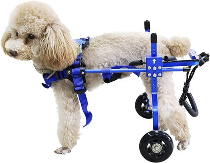 Adjustable Dog Wheelchair for Back Legsï¼_et/Doggie Doggy Wheelchairs with Disabled Hind Legs Walking (XS-Blue)