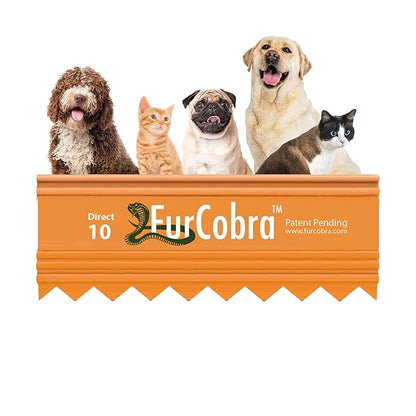 Direct 10 Pet Grooming Brush 3.54" - Gentle, No Metal Blades, Soft Dog, Cat Brush - Train Pets to be Brushed - Portable, Easy To Use Slicker Pet Grooming Tool for Dog, Cat, Puppy, Kitten Hair