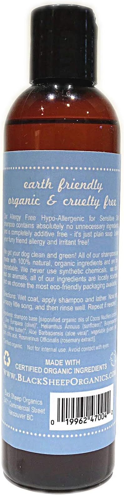 Allergy Free Shampoo for Sensitive Dog Skin - Unscented Hypoallergenic with Natural Ingredient - Olive and Coconut Oil for Dogs with Shea Butter- Made in Canada