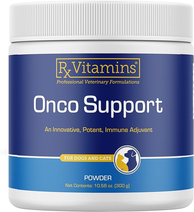 Rx Vitamins Onco Support - Dog & Cat Immune Support Supplement with Milk Thistle, Spirulina, Kelp Powder - Aids in Gut Health and Digestive Support - 300g