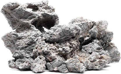 SubstrateSource Natural Stone for Aquarium, Terrarium, Paludarium, Reptile Enclosures - Set of Decorative Rocks for Landcapes, Aquascaping, Fish Tank Decor (Wolf Stone, 20 Pounds)