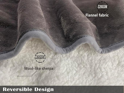 Bucephalus Waterproof Dog Blanket, Thick Reversible Soft Pet Blankets for Couch Bed Protection, Pee Proof Sherpa Fleece Blanket for Small Medium Large Dogs Puppy Cats Washable (Brown,25"_35")