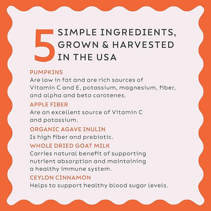 Super Snouts Pumpkin Latte Digestive Supplement for Dogs & Cats, Pumpkin Powder with Goat_ Milk, Made in USA Antibiotic Free, Healthy Gut & Stool, 10 oz