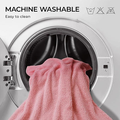 Luciphia Premium Fleece Dog Puppy Blanket Soft Pet Sherpa Calming Cat Blanket Throw for Small Medium Dog Cat(Pink,41x31 inches)