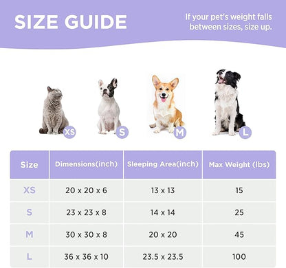 Lesure Donut Small Dog Bed - Round Cat Beds for Indoor Cats Anti-Anxiety Calming Pet Beds, Washable Cute Modern Beds with Teddy Sherpa Plush & Anti Slip Bottom, 20 Inch, Heart Pink