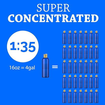 16oz Super Concentrated Hypoallergenic Dog & Cat Shampoo & Conditioner. Gentle Cleansing for Sensitive Skin, Itch Relief Formula, Puppy Safe Makes 4 gallons when diluted or use full strenght