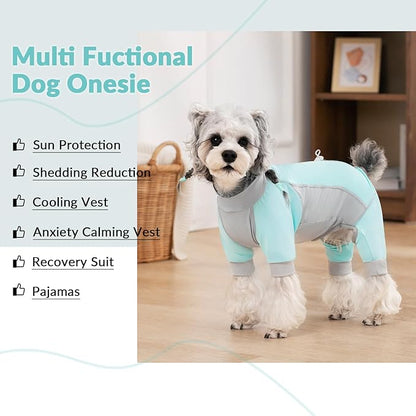 Dog Sun Protection Shirt, UV Shirt for Dogs, Lightweight Breathable Cooling Vest, Quick Dry Dog Summer Clothes for Small Dogs