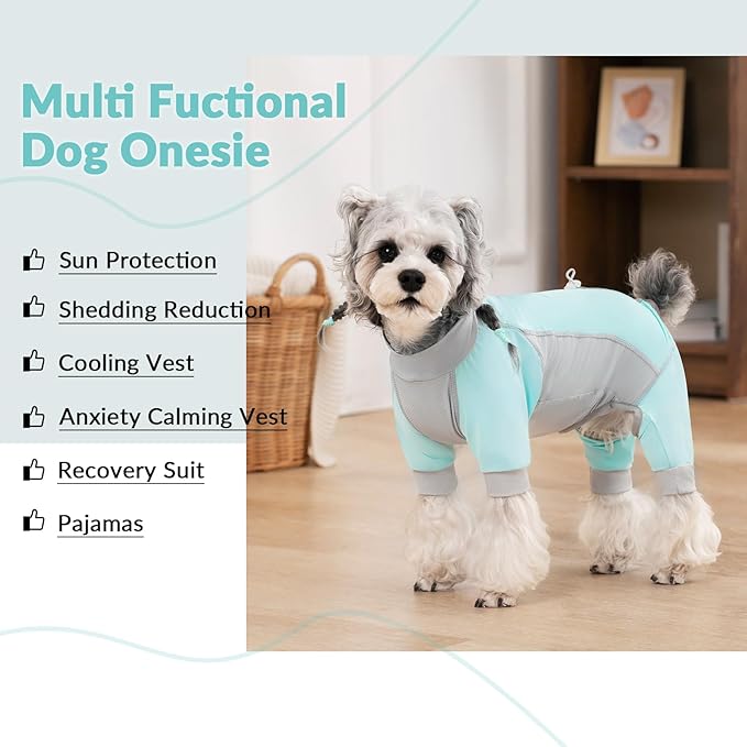 Dog Sun Protection Shirt, UV Shirt for Dogs, Lightweight Breathable Cooling Vest, Quick Dry Dog Summer Clothes for Small Dogs