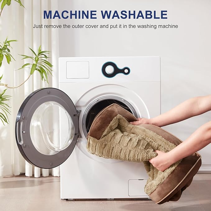 FURTIME Orthopedic Dog Beds for Small Dogs - Waterproof Small Dog Bed, Ultra Comfy Supportive Foam Pet Couch with Removable Washable Cover, Egg Foam Dog & Cat Beds with Nonskid Bottom