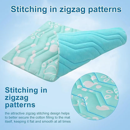 BEAUTYZOO Upgrade Dog Cooling Mat Extra Large, Reversible Self-Cooling Mat for Dogs, Thicken Pet Ice Cool Pad Blanket for Summer Kennel Sofa Bed Floor Car Seat, Machine Washable&Foldable, 59"x40"