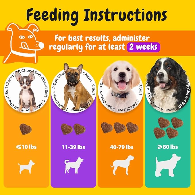 PENPENPET Hip and Joint Supplement for Dogs with Glucosamine for Dogs Chondroitin, MSM, and Turmeric to Support Joint Health, Promote Mobility (Chicken Chews, 180ct)