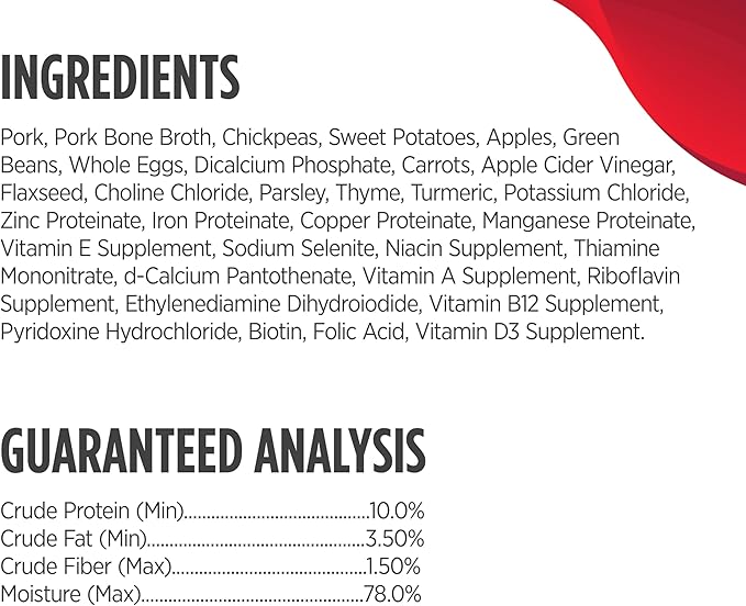 Nulo Gently-Cooked Meals Complete and Balanced Adult Wet Dog Food, Pork & Apple, 9 Ounce, 8 Count