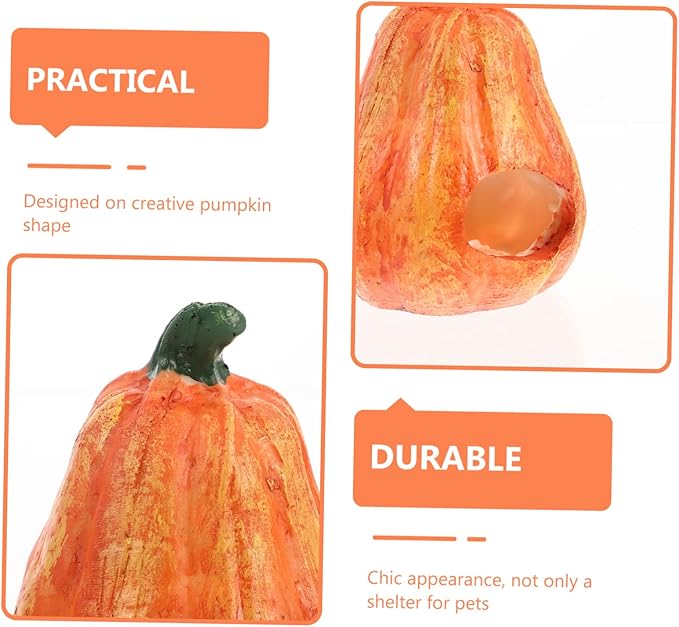 2pcs Fish and Shrimp Hideout House Fish Tank Cave Lovely Cave Aquarium Halloween Decorations Betta Toys Shrimp Aquarium Supply Glass Decor Resin Hollow Breeding Tank