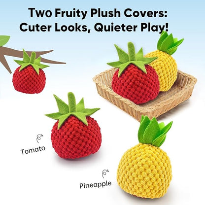 Zoomie Buddy 2.0 Interactive Dog Toys,Motion Activated Moving Dog Toy for Small/Medium Dogs,Enrichment Toys for Dogs, Dog Feeder Puzzle Toy, Dog Track Food Leaking Ball. (Orange)