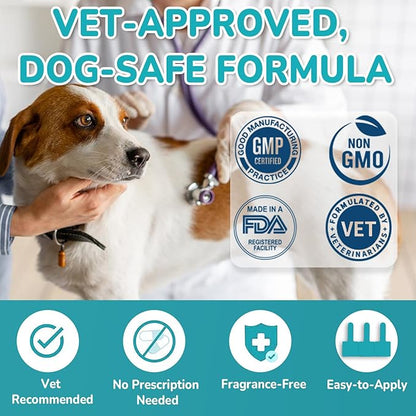 Flea and Tick Prevention for Dogs, 6-Month Supply Dog Flea and Tick Treatment Drops, Topical Fast-Acting Dog Treatment for Medium Dogs Up to 23 to 44 lbs