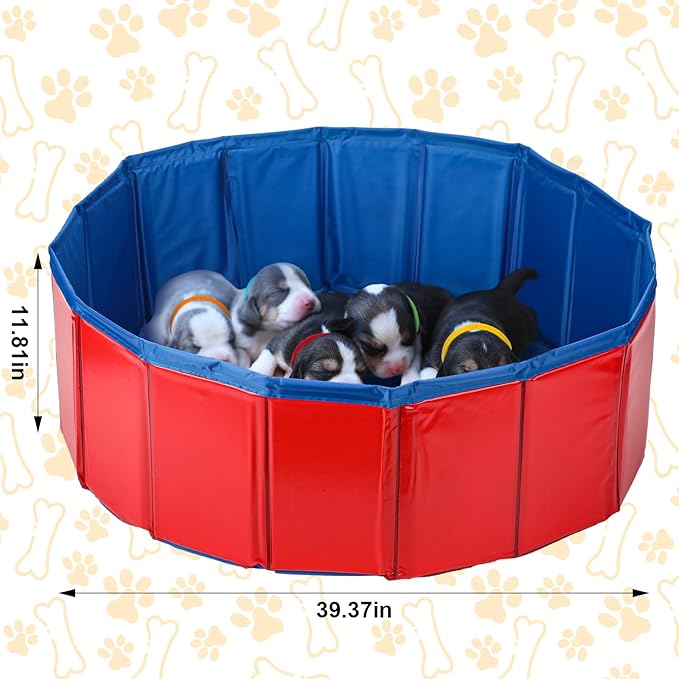 57 Pcs Puppy Kitten Whelping Supplies Whelping Kit for Puppies Birth Dog Kitten Bottle Feeding Kit for New Born Puppy Supplies Include Feeding Tube Etc(40" in Diameter)