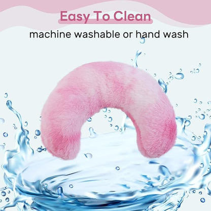 T'CHAQUE Dog Pillow Dog Calming Pillow for Small Dogs Anxiety Relief Comfort Dog Neck Pillow Bed Soft Cat Pillow for Indoor Cats Half Donut Cuddler U-Shaped Pillow Pet Sleeping Improve Calming Toy