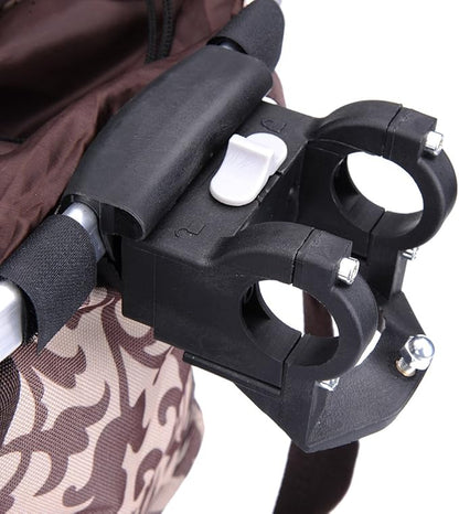 Pet Dog Bike Basket & Carrier Bag- Foldable Detachable Pet Travel Bicycle Basket - Small Animal Dog Cat Rabbit Bike Ride Basket Carrier (Coffee)