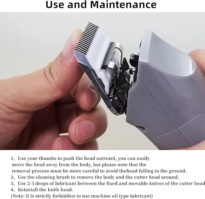 AIJALY 2pcs 4FC Blades Detachable Dog Grooming Ceramic Blades Compatible with Andis Dog Clippersï¼_eplacement Blade Compatible with Wahl/Oster A5, KM Series Clippers,Size 4FC Cut Length 3/8"(9.5mm)