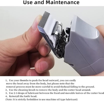 AIJALY 2PCS 10 Blades Detachable Dog Grooming Ceramic Blades Compatible with Andis Dog Clippersï¼_eplacement Blade Compatible with Wahl/Oster A5, KM Series Clippers Size-10, 1/16-Inch Cut Length