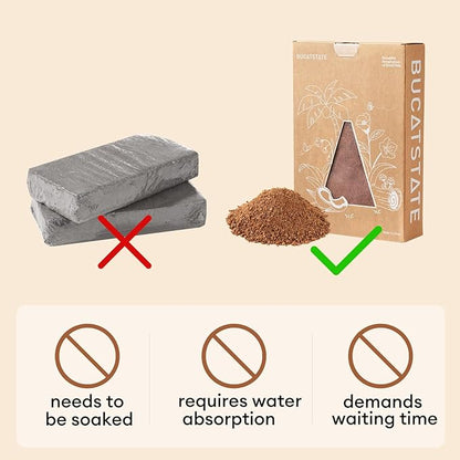 BUCATSTATE 5L Natural Coco Fiber Hamster Bedding, Soft Natural Coco Fiber Substrate for Small Pets & Dwarf Syrian Hamsters, Gerbils, Mice, Low-dust Hamster Hamsters