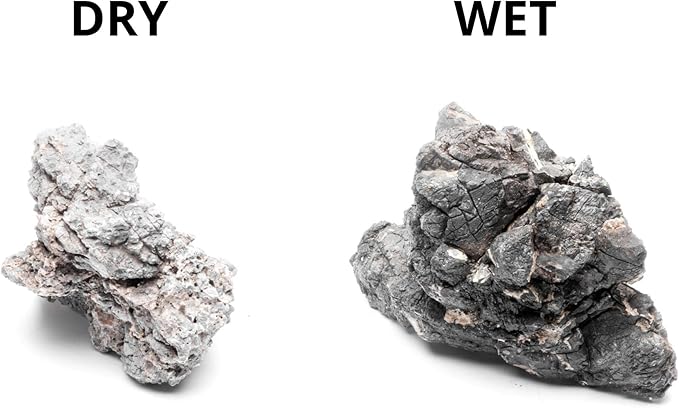 SubstrateSource Natural Stone for Aquarium, Terrarium, Paludarium, Reptile Enclosures - Set of Decorative Rocks for Landcapes, Aquascaping, Fish Tank Decor (Wolf Stone, 30 Pounds)