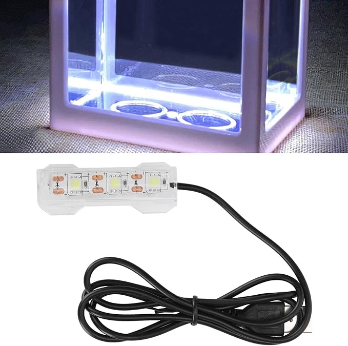 Ejoyous Aquarium LED Light, Fish LED Lamp Small Aquarium Water Plant Light Decorative Lighting for Submersible Underwater Fish Aquarium Landscape Decoration Accessories
