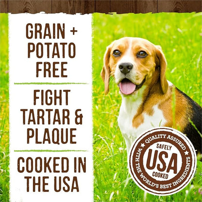 Merrick Fresh Kisses Natural Dental Chews Infused With Coconut And Botanical Oils For Small Dogs 15-25 Lbs - 9 ct. Bag