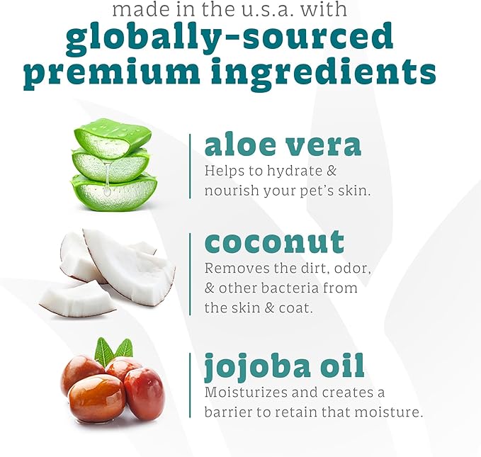 Espree Hypoallergenic Dog Shampoo & Conditioner, Tearless Formula with Aloe Vera, Sulfate-Free, Paraben-Free, Harsh Chemical and Dye-Free, Safe for Sensitive Skin, Gallon