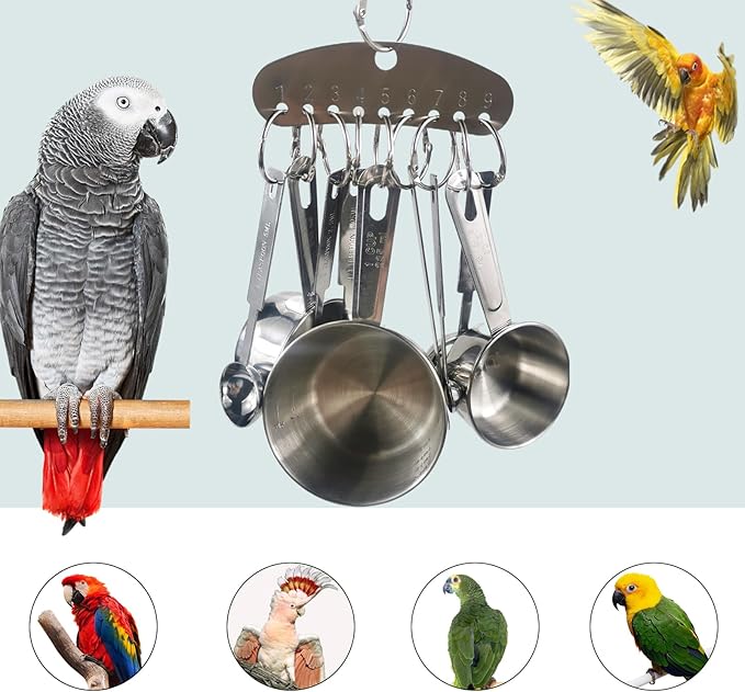 Bird Toys Hanging Bite Chewing Interactive Toys Macaw, African Grey Parrot, Cockatow, Amazon Parrot Bird Gifts