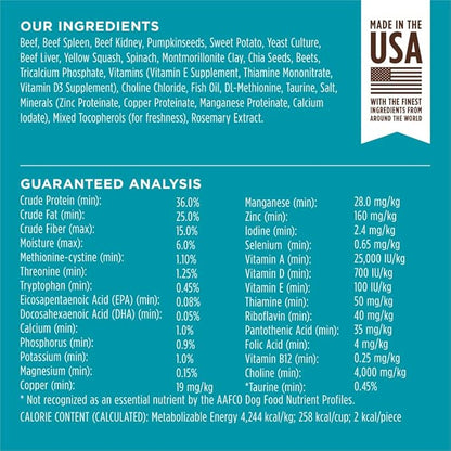 Instinct Raw Boost Mixers Freeze Dried Dog Food Toppers For Dry Food, Grain Free Dog Food Toppers with Beef For Dogs - Multivitamin for Adults, 5.5 oz
