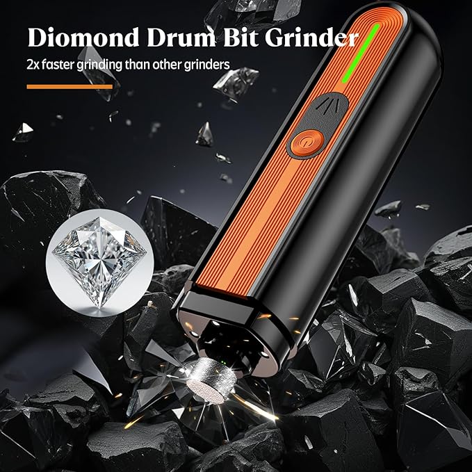 YABIFE 4-Lights Dog Nail Grinder, Easy Quick Locate Dog Nail Trimmers, for Puppy Paw Toenails or Pets from Small, Medium to Large, with Travel Lock, Whisper Quiet, Heavy Duty 3 Speeds