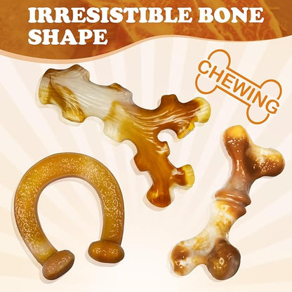 Dog Toys for Aggressive Chewers 3 Pack, Dog Chew Toys for Large Dogs, Indestructible Dog Toy for Aggressive Chewers, Chew Toys for Aggressive Chewers