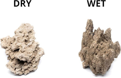 SubstrateSource Natural Stone for Aquarium, Terrarium, Paludarium, Reptile Enclosures - Set of Decorative Rocks for Landcapes, Aquascaping, Fish Tank Decor (Mountain Stone Stone, 20 Pounds, 3-10")