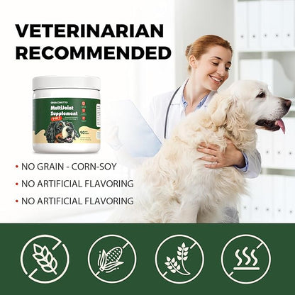 Hip & Joint Supplement for Dogs with Glucosamine (90 Chews) - with Omega-3 - MSM, Collagen - 9 in 1 Advanced Mobility Chews Relieve Joint Pain, Improve Mobility & Flexibility - All Breeds & Ages