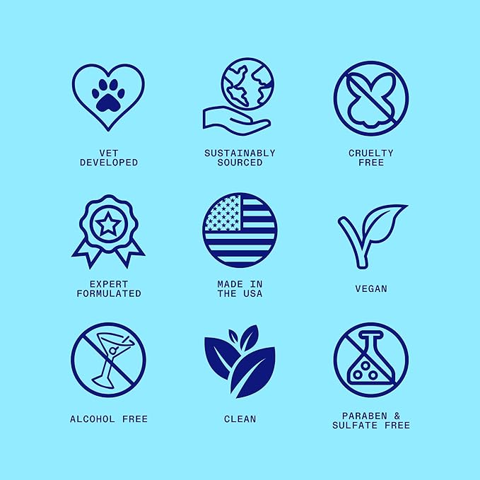 Dirty Dog Beauty Club - Puppy Party Shampoo & Conditioner for Pets - Gentle Formula, Organic Essential Oils, Vet & Scientist Formulated, Vegan, Paraben Free, Hypoallergenic -300 ml (10 oz), Unscented