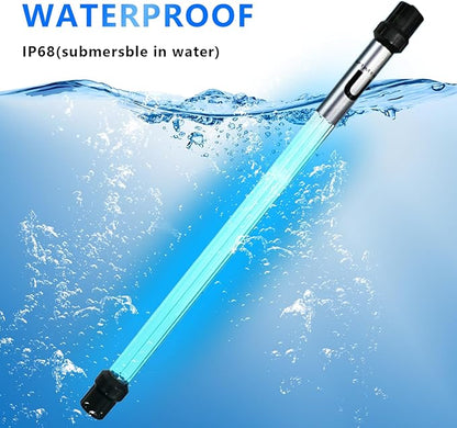 55W Aquarium UV Light for 500-5500 Gallon, UV Pond Water Clarifier for Koi Pond, Swimming Pool, Spa, Large Fish Tank, Cold Plunge