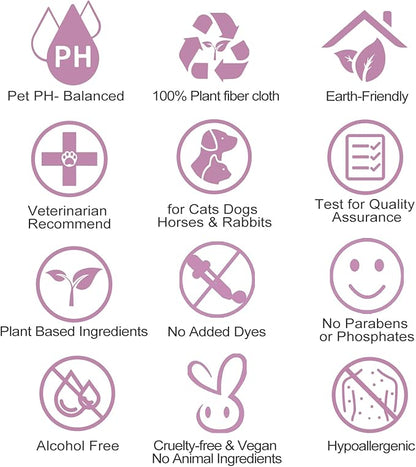 DR.EASY Lavender 200ct Scent Pet Wipes for Dogs and Catsï¼_ars, Face, Butt, Body and Eye _onvenient, Natureï¼_ome or Travelï¼_est Pet Supplies