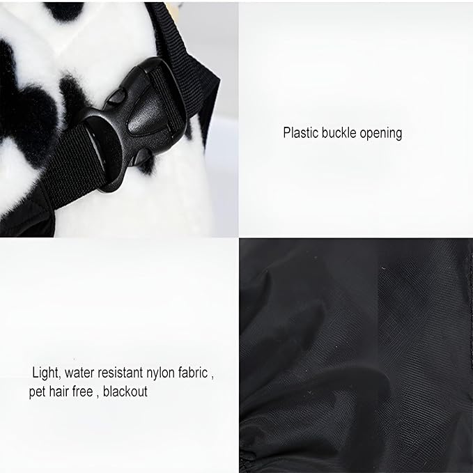 NACOCO Dog Calming Cap Eye Mask Nylon Shading Pet Mask Muzzle for Grooming Anti Car Sickness (L)