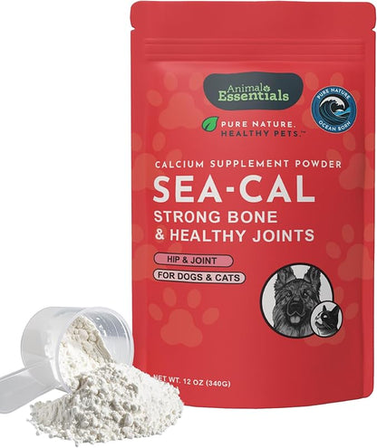 Animal Essentials Seaweed Calcium - Supplement for Dogs and Cats, High Digestibility, Pure Clean Icelandic Seaweed Calcium, Free of Lead and Hormones, Lab Tested, Magnesium - 12 Oz (Pack of 1)