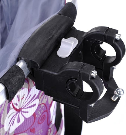 Pet Dog Bike Basket & Carrier Bag- Foldable Detachable Pet Travel Bicycle Basket - Small Animal Dog Cat Rabbit Bike Ride Basket Carrier (Purple)