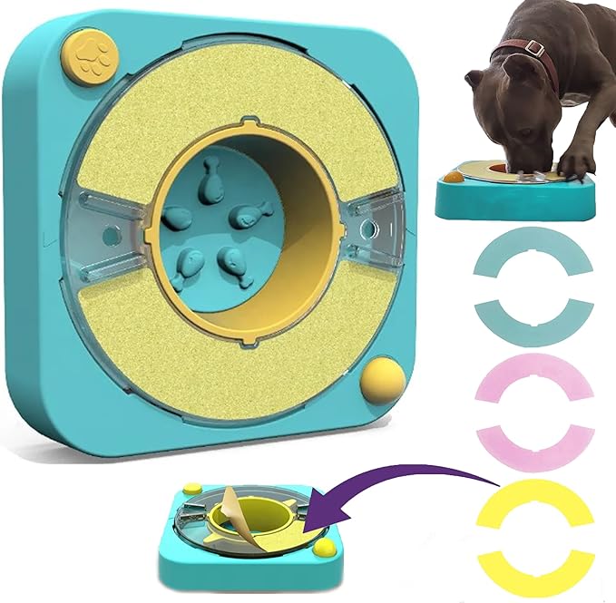 3 in 1 - Dog Scratch Toy for Nails, Adjustable Slow Feeder and IQ stimulating Toy.