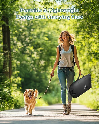 Dog Playpen, Sturdy Puppy Playpens, 32x24x22 Portable Soft Cat Kennel Crate, Indoor & Outdoor Pet Pen with PVC Pipe Frame, Lightweight Cage for Small Animals with Carrying Bag