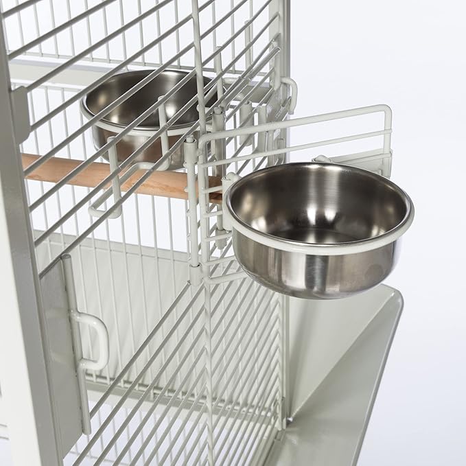 Prevue Pet Products 34512 Dometop Bird Cage, Small, Chalk White