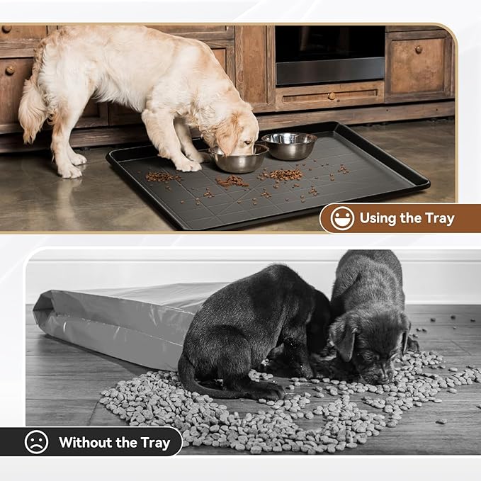 35.4" Dog Crate Tray Replacement fit for Metal Dog Cage Plastic Bottom Pans Cat Rabbit Ferret Critter