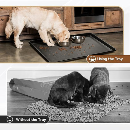 35.4" Dog Crate Tray Replacement fit for Metal Dog Cage Plastic Bottom Pans Cat Rabbit Ferret Critter