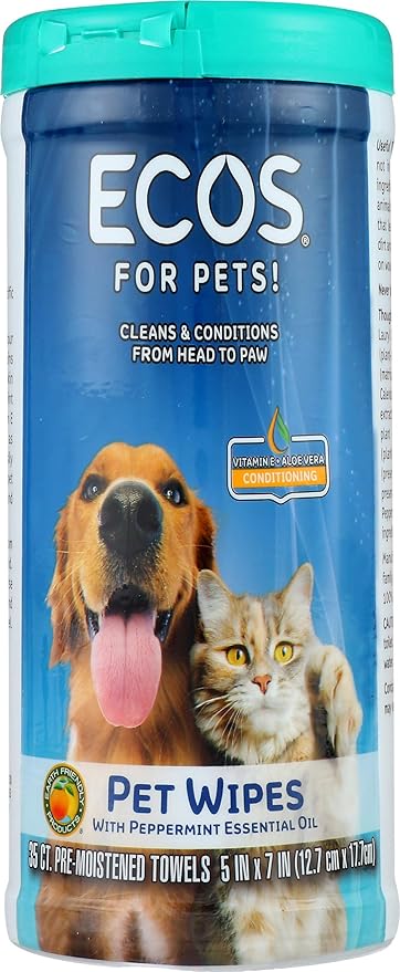 ECOS Pet Wipes, 35 CT
