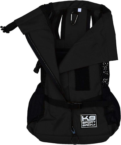 K9 Sport Sack | Dog Carrier Adjustable Backpack (Small, Plus 2 - Jet Black)